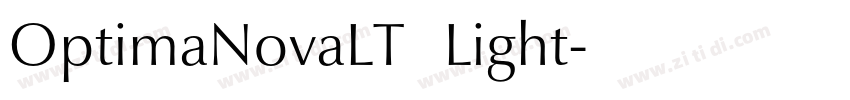 OptimaNovaLT   Light字体转换